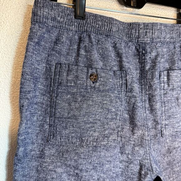 GAP Factory Men's Navy Blue Heathered Jogger Shorts Size L - Picture 6 of 10